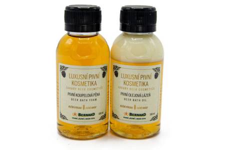 Bain moussant à la bière + huile de bain à la bière - 2x 100ml (plastique)